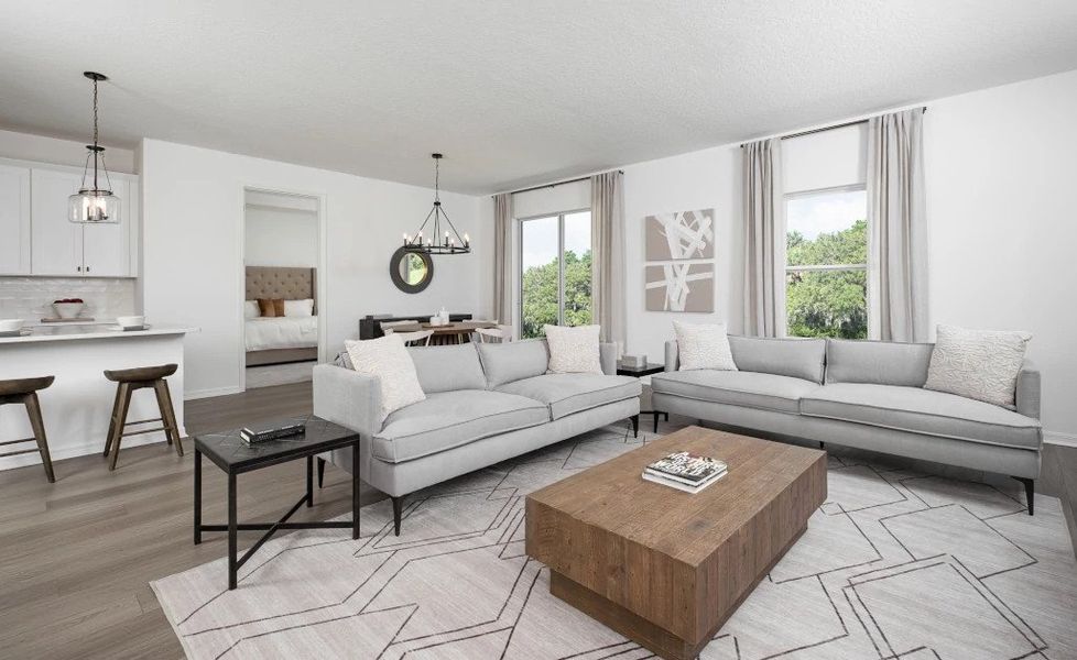 Representative furnished interior of a home built from the Badland II by Ashton Woods in Ellington Traditional, St. Cloud (Image 4).