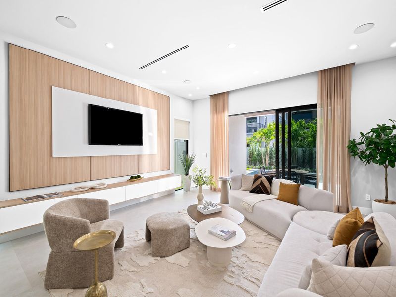 Furnished interior view inside a new home in , Fort Lauderdale (Image 13). Furnished interior view inside a new home in , Fort Lauderdale (Image 13).