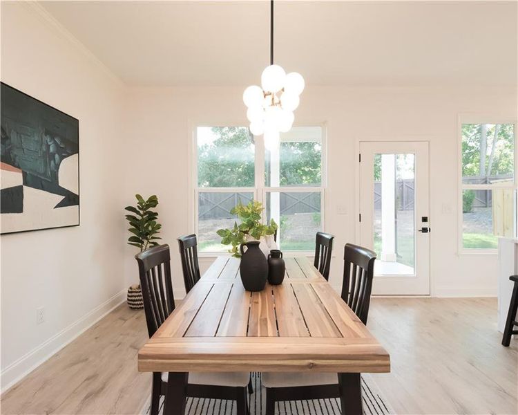 Furnished interior view inside a new home in , Snellville (Image 29).