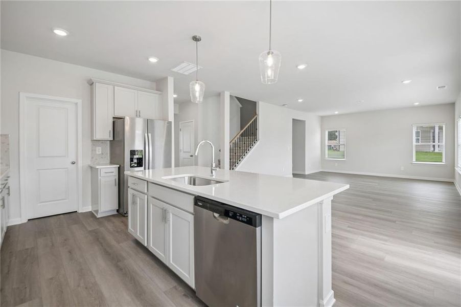 Furnished interior view inside a new home in Northwoods at Mirror Lake, Villa Rica (Image 17).