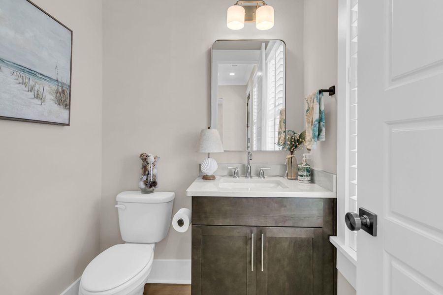 Furnished interior view inside a new home in Overlook at Copahee Sound, Awendaw (Image 54). Furnished interior view inside a new home in Overlook at Copahee Sound, Awendaw (Image 54).