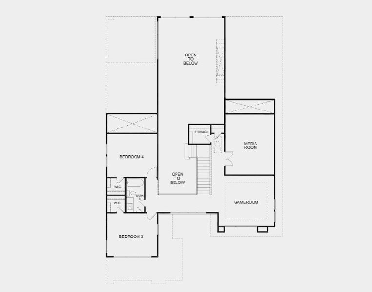 2D floor plan layout for the Valor by Taylor Morrison in Ryehill, Rosenberg, TX (Image 5).