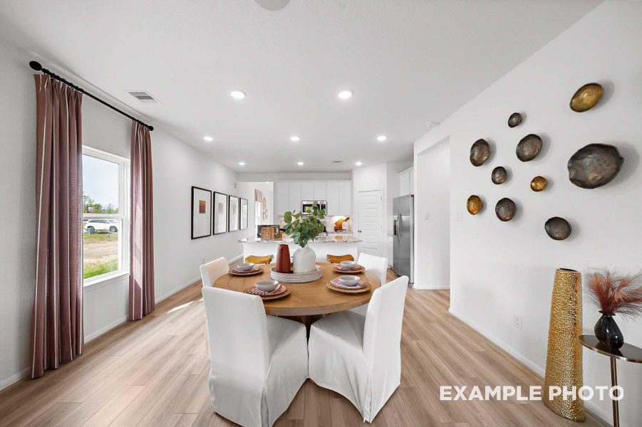 Furnished interior view inside a new home in Caney Creek Place, Conroe (Image 15).
