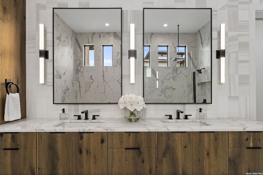 Furnished interior view inside a new home in , Boerne (Image 36).