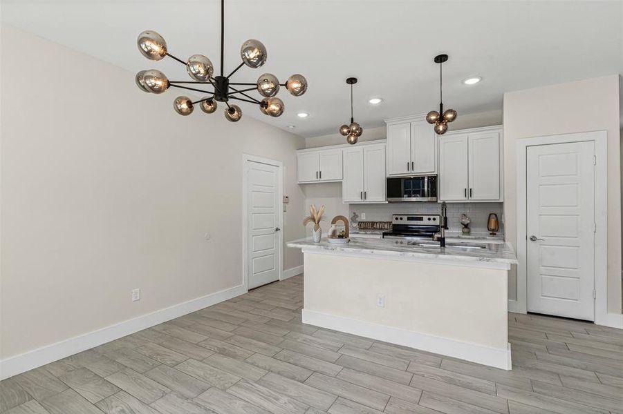 Furnished interior view inside a new home in , Granbury (Image 12). Furnished interior view inside a new home in , Granbury (Image 12).