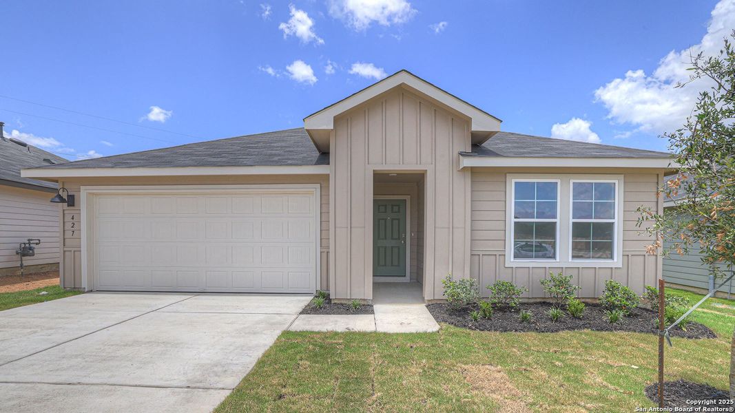 Front exterior of a new home in Bollinger, Maxwell, TX, highlighting curb appeal (Image 15). Front exterior of a new home in Bollinger, Maxwell, TX, highlighting curb appeal (Image 15).