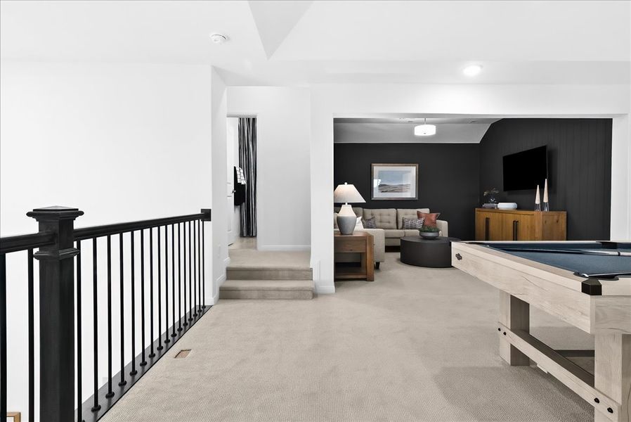 Furnished interior view inside a new home in Keeneland, Aubrey (Image 25).