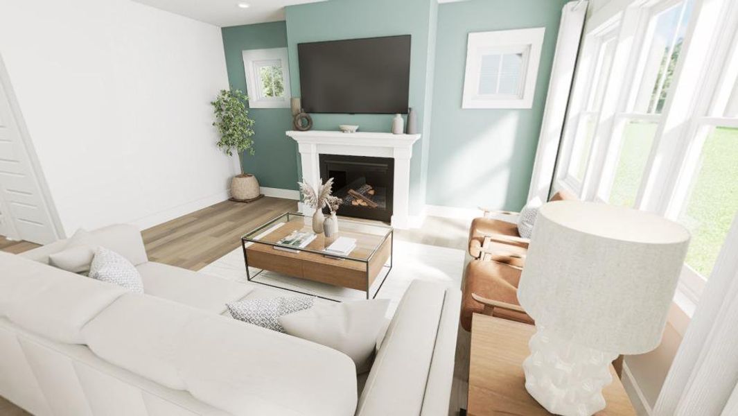 Furnished interior view inside a new home in Golden Gate, High Point (Image 3).