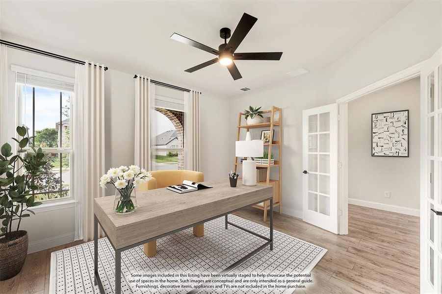 Furnished interior view inside a new home in Woodstone, Providence Village (Image 13). Furnished interior view inside a new home in Woodstone, Providence Village (Image 13).