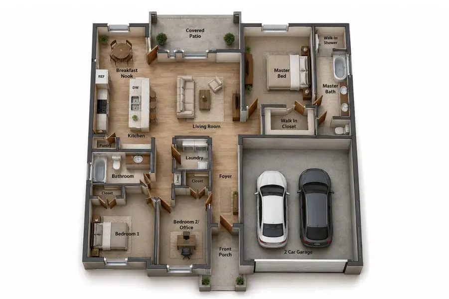 2D floor plan layout of this home in , Willis, TX (Image 3). 2D floor plan layout of this home in , Willis, TX (Image 3).