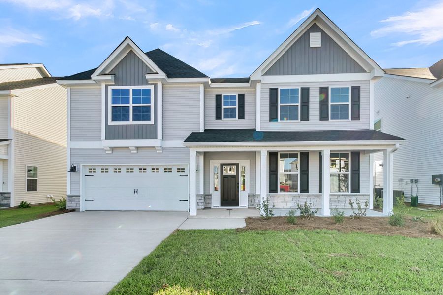 Front exterior of a new home in , Summerville, SC, highlighting curb appeal (Image 20).