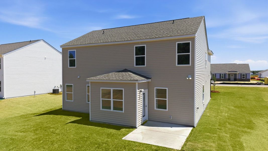 Exterior details and patio area of a home in Beaver Dam Crossing, Bailey (Image 21). Exterior details and patio area of a home in Beaver Dam Crossing, Bailey (Image 21).