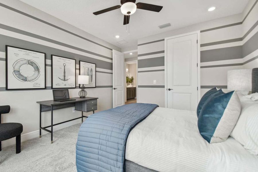 Representative furnished interior of a home built from the Sebastian by William Ryan Homes in The Sanctuary – Royal Collection, Punta Gorda (Image 39).