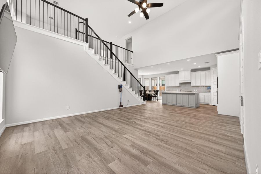 Spacious, unfurnished interior of a new home in Cane Island, Katy (Image 22).