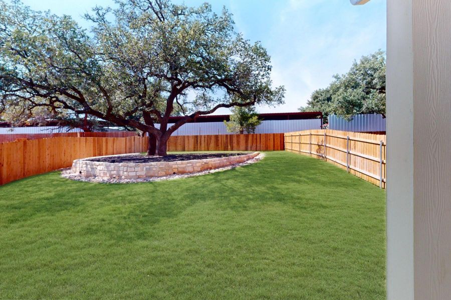 Exterior details and patio area of a home in Edgewood, Leander (Image 21). Exterior details and patio area of a home in Edgewood, Leander (Image 21).