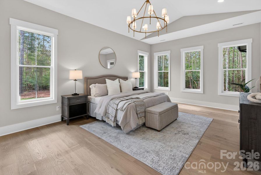 Furnished interior view inside a new home in , Clover (Image 43).