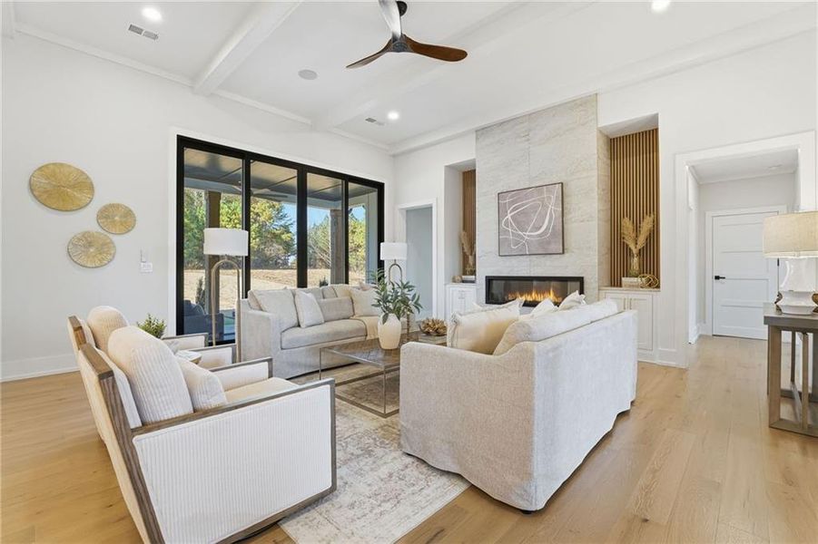 Furnished interior view inside a new home in , Canton (Image 29). Furnished interior view inside a new home in , Canton (Image 29).