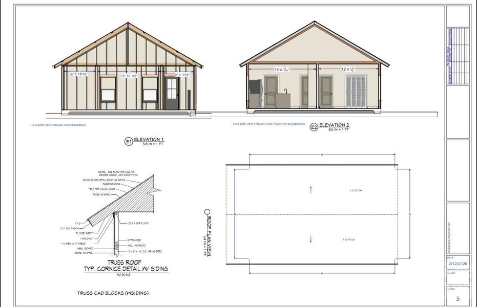 Exterior rendering of this home design in , Jefferson, SC (Image 6).