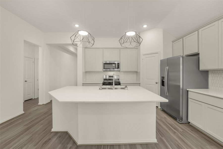 Furnished interior view inside a new home in Bridgeland, Cypress (Image 6).