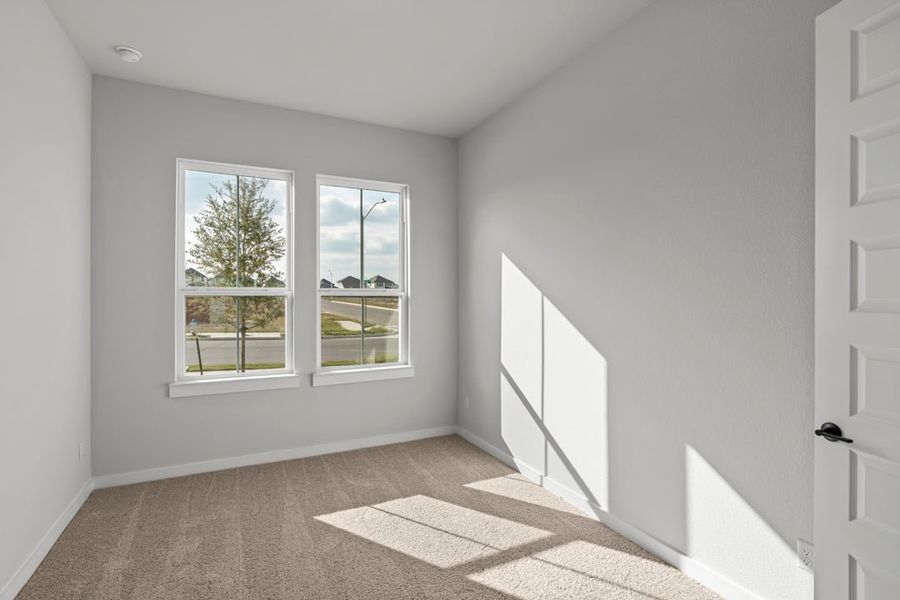 Spacious, unfurnished interior of a new home in Arbor Collection at Lariat, Liberty Hill (Image 38). Spacious, unfurnished interior of a new home in Arbor Collection at Lariat, Liberty Hill (Image 38).