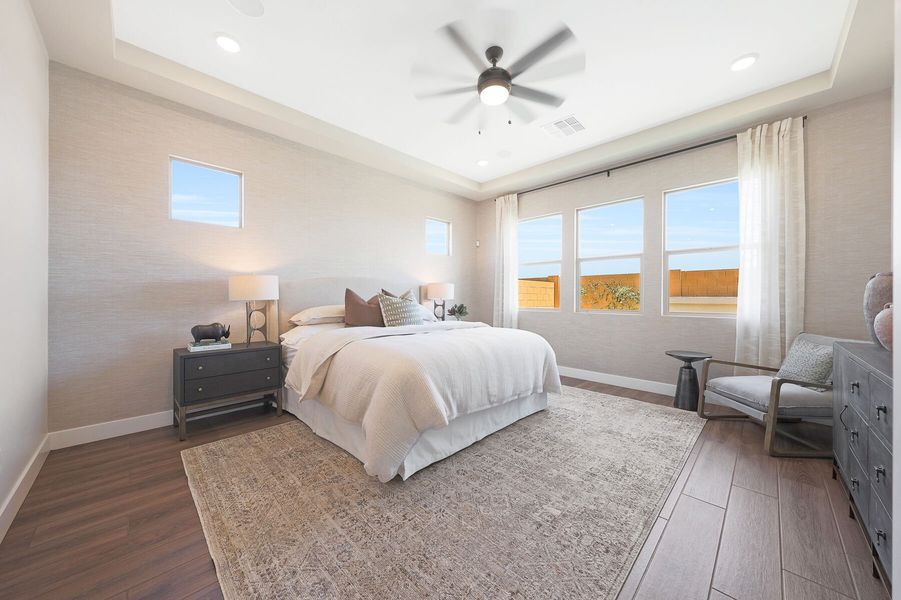 Representative furnished interior of a home built from the Garnet by Mattamy Homes in Landmarke, San Tan Valley (Image 29).