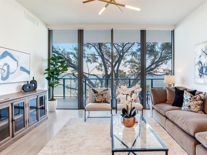 Furnished interior view inside a new home in , Tampa (Image 51).