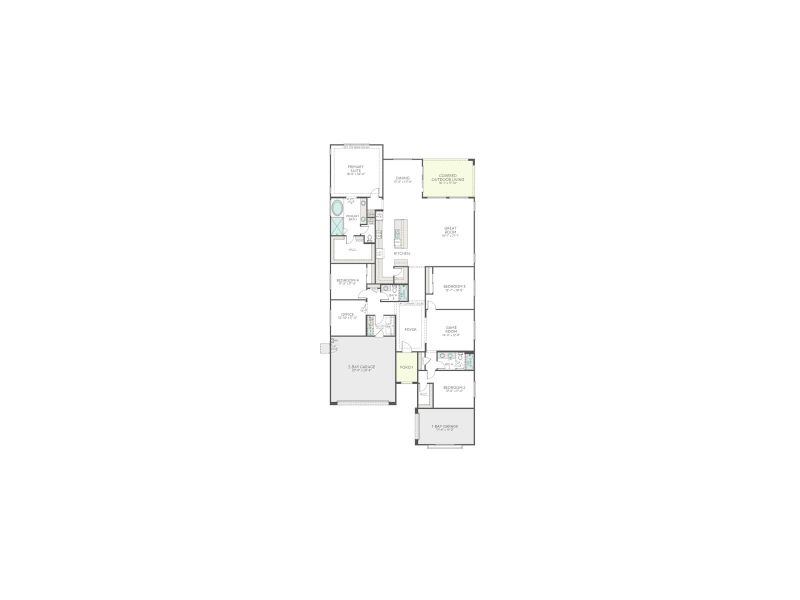 2D floor plan layout for the Elden Plan 4505 by Tri Pointe Homes in Waterston Central, Gilbert, AZ (Image 5). 2D floor plan layout for the Elden Plan 4505 by Tri Pointe Homes in Waterston Central, Gilbert, AZ (Image 5).