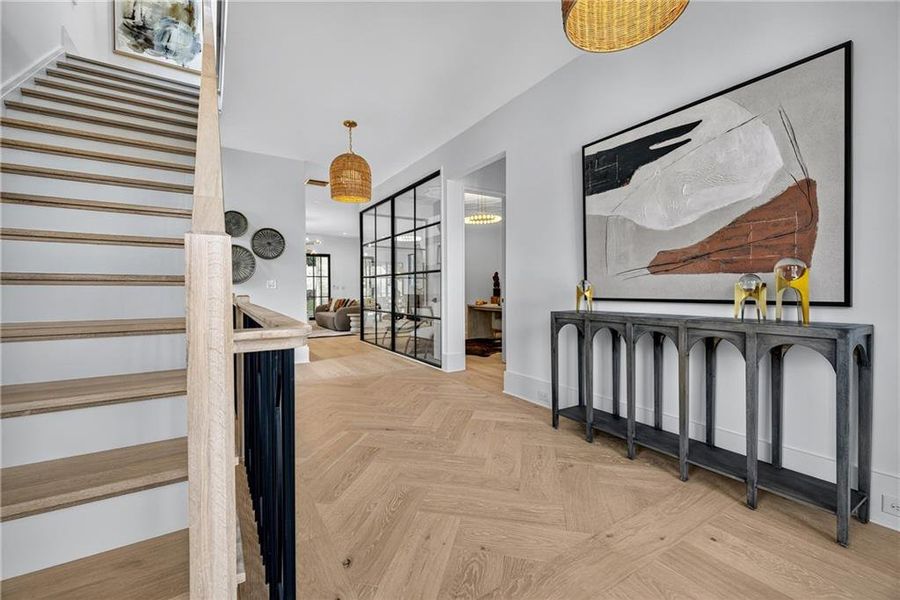 Furnished interior view inside a new home in , Atlanta (Image 60).