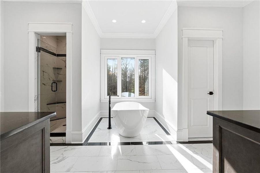 Furnished interior view inside a new home in , Roswell (Image 11).