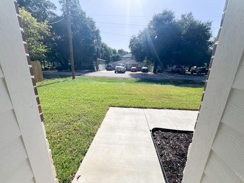 View from Front Door to Street View from Front Door to Street