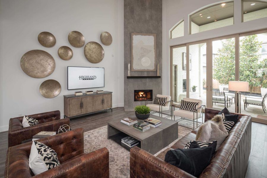 Representative Family Room - some options shown Representative Family Room - some options shown