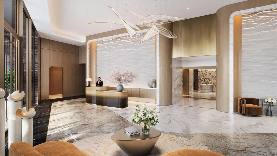 Drive up to the stunning porte-cochère with 24-hour valet services for residents and their guests. Step into the lobby with concierge, reception and secure mail facility, with design inspired by the natural elements surrounding the property.