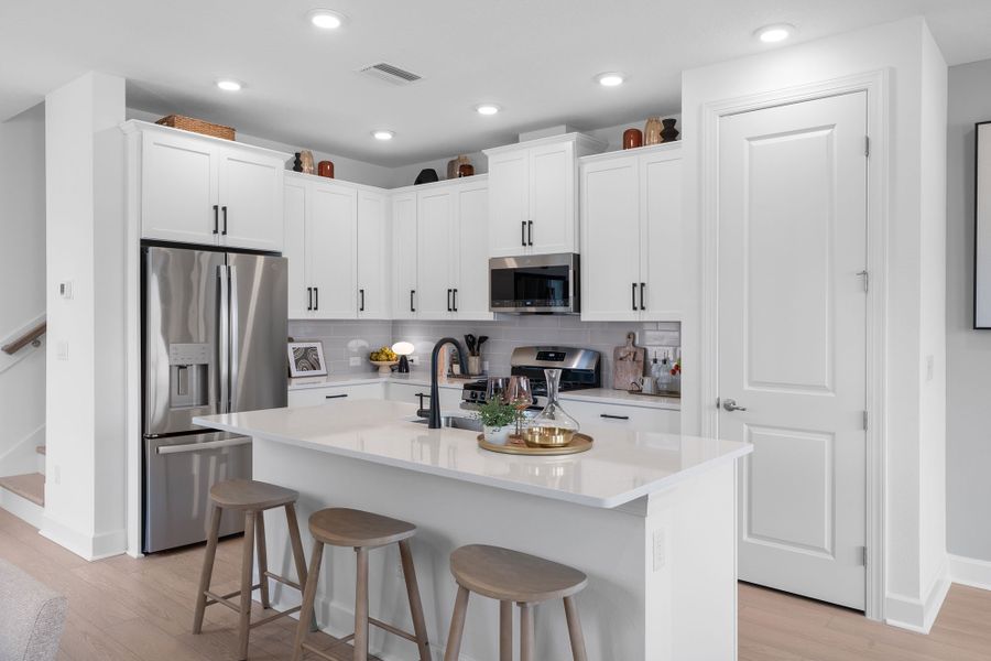 Representative furnished interior of a home built from the The Peppermill by David Weekley Homes in Westerly Park at Wildlight – Overlook Collection, Yulee (Image 6). Representative furnished interior of a home built from the The Peppermill by David Weekley Homes in Westerly Park at Wildlight – Overlook Collection, Yulee (Image 6).