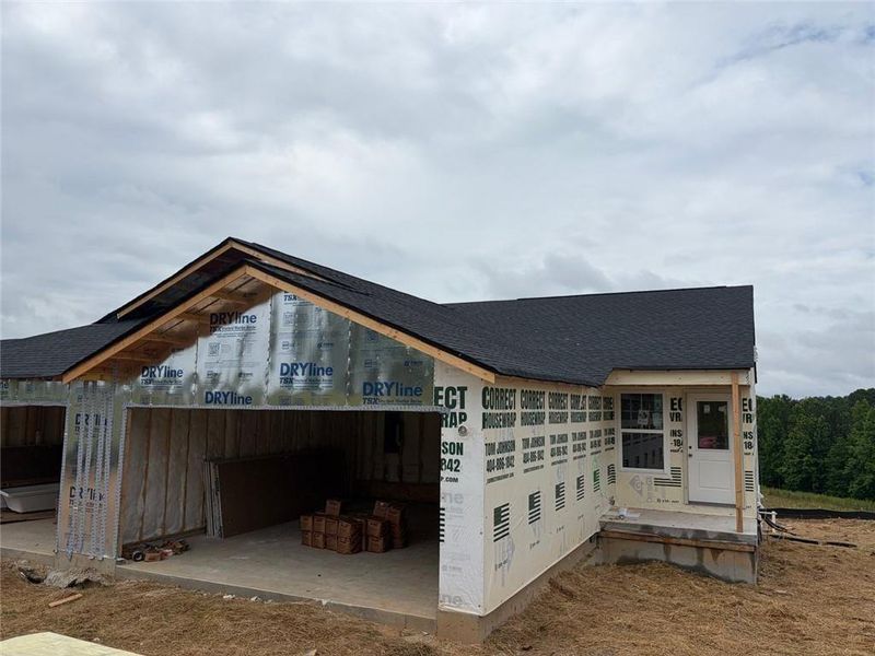 In-progress construction of a new home in Villas at Gold Creek, Dawsonville, GA (Image 6).