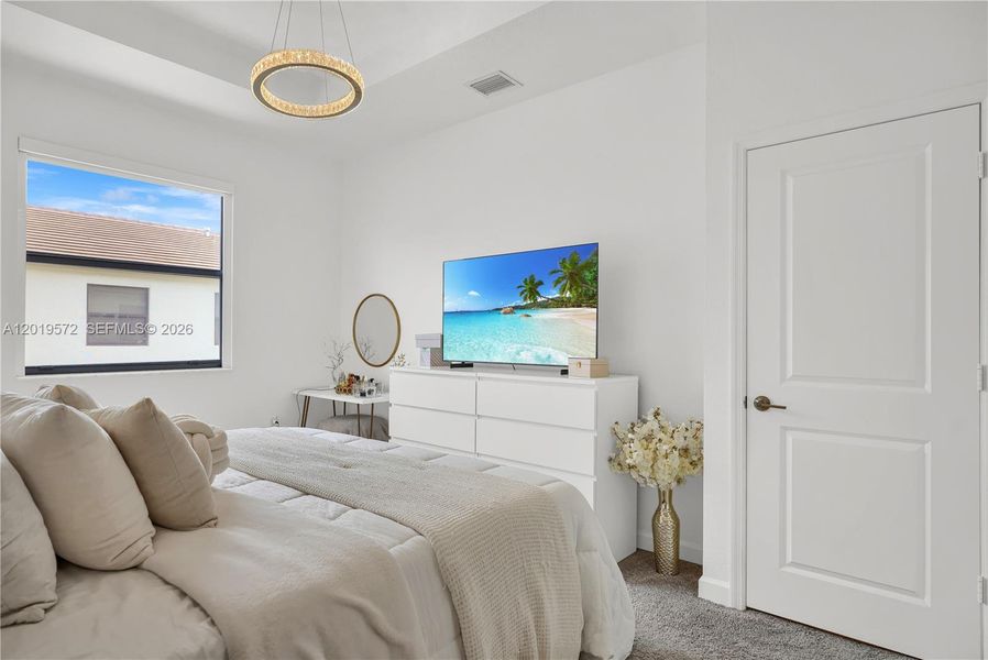 Furnished interior view inside a new home in , Miami (Image 18). Furnished interior view inside a new home in , Miami (Image 18).
