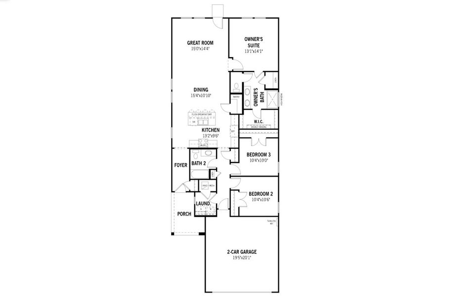 2D floor plan layout of this home in Walden Pond, Forney, TX (Image 3). 2D floor plan layout of this home in Walden Pond, Forney, TX (Image 3).