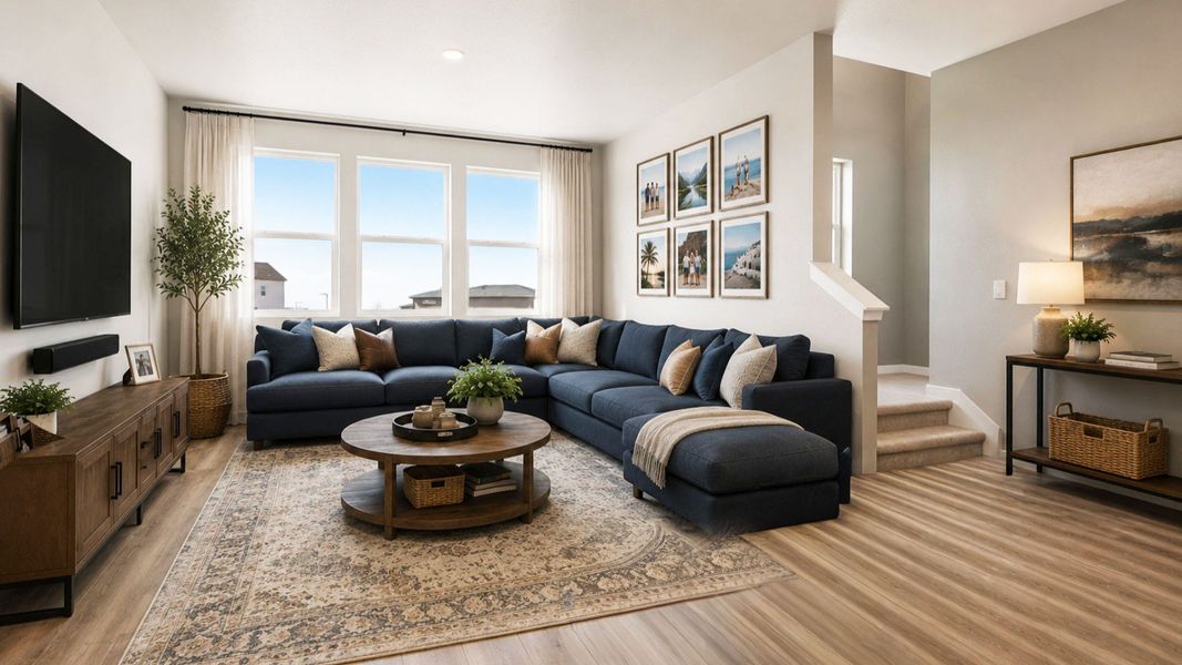 Furnished interior view inside a new home in Windler Townhomes, Aurora (Image 41).