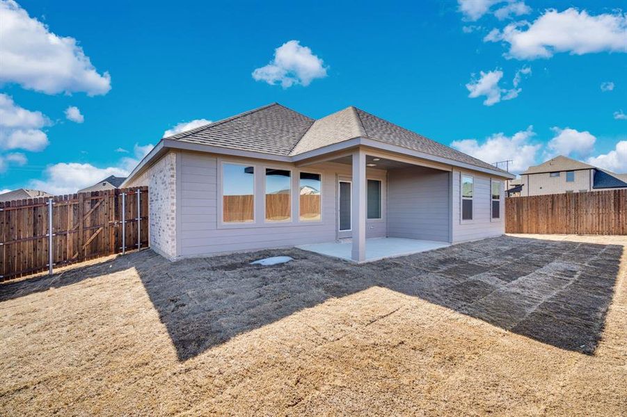 Exterior details and patio area of a home in The Preserve, Sherman (Image 3).