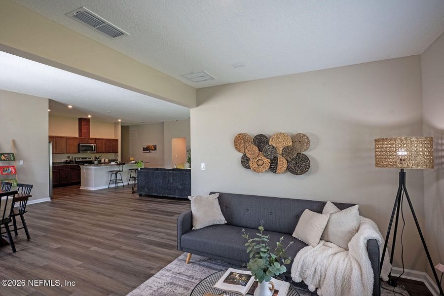 Furnished interior view inside a new home in Edinburgh Village, Jacksonville (Image 44).