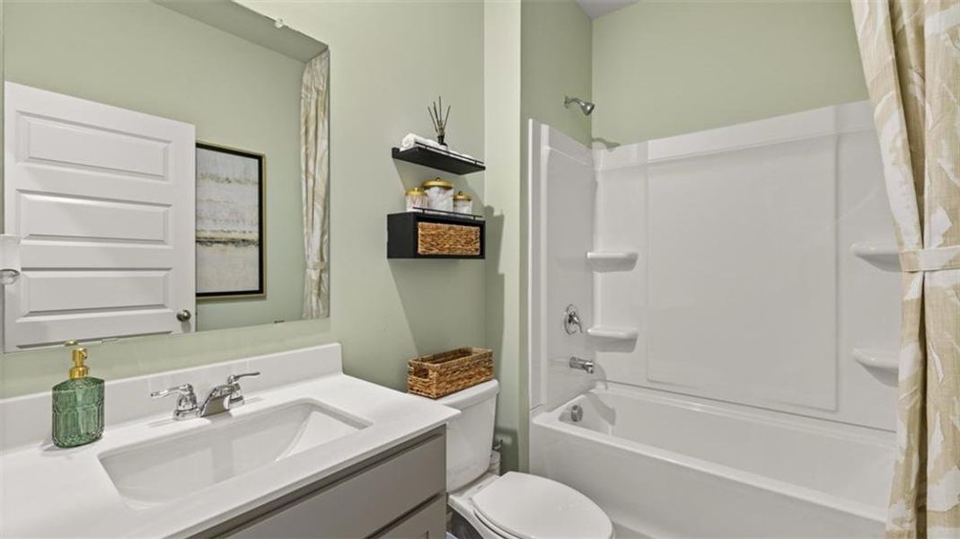 Furnished interior view inside a new home in Jackson Landing, Jefferson (Image 29). Furnished interior view inside a new home in Jackson Landing, Jefferson (Image 29).