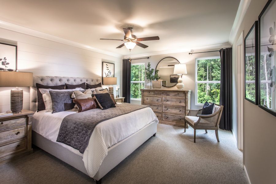 Representative furnished interior of a home built from the Jasper II by Beazer Homes in Cambridge at Steels Bridge, Canton (Image 13).