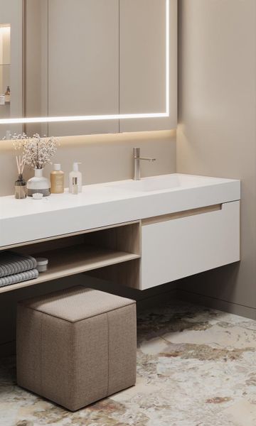 Furnished interior view inside a new home in , Fort Lauderdale (Image 6).