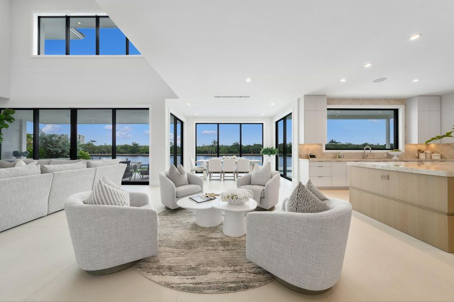 Furnished interior view inside a new home in , Fort Lauderdale (Image 3).