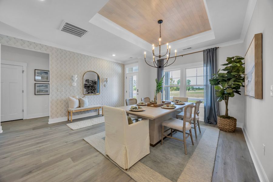 Representative furnished interior of a home built from the Wisteria II by Great Southern Homes in Lynbrook, Boiling Springs (Image 56).