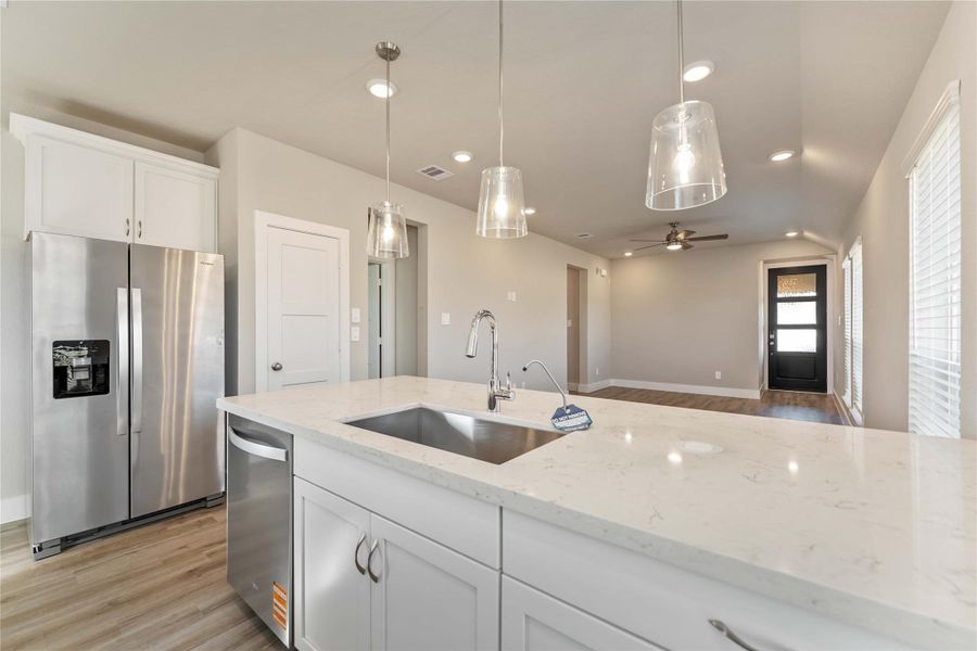 Furnished interior view inside a new home in Laurel Landing, Alvin (Image 7).
