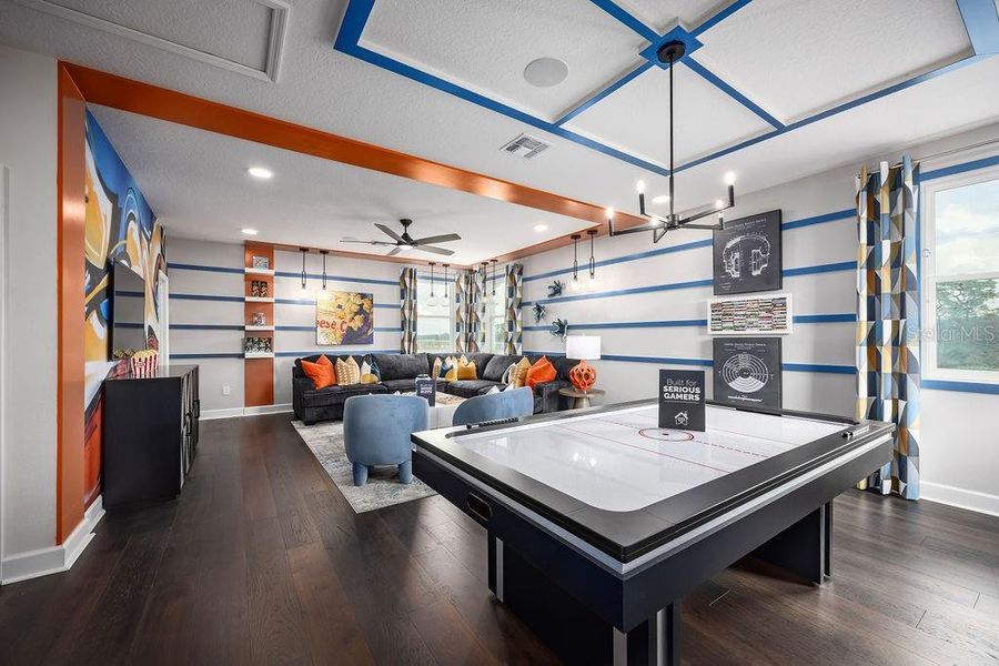 Furnished interior view inside a new home in Center Lake on the Park, St. Cloud (Image 14). Furnished interior view inside a new home in Center Lake on the Park, St. Cloud (Image 14).