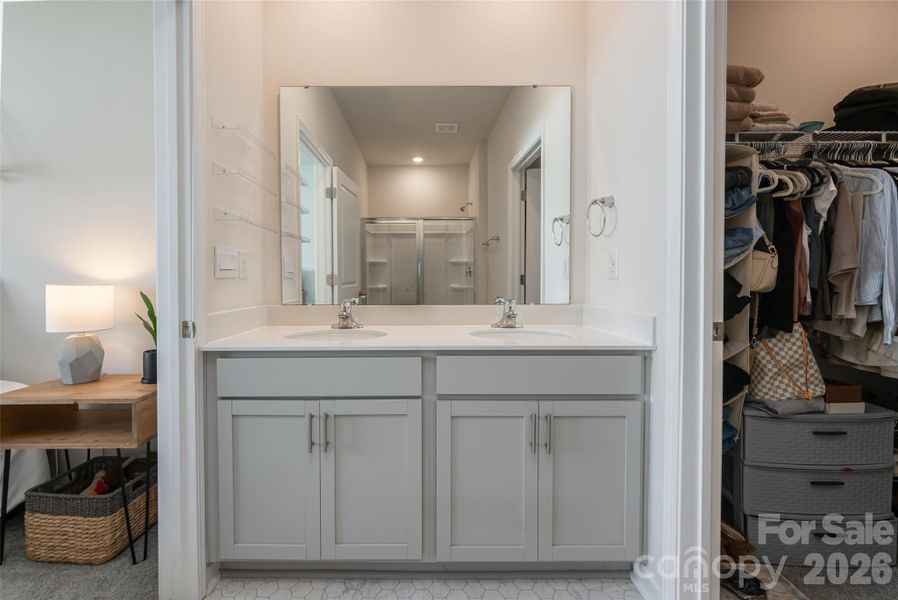 Primary bath with double vanity Primary bath with double vanity