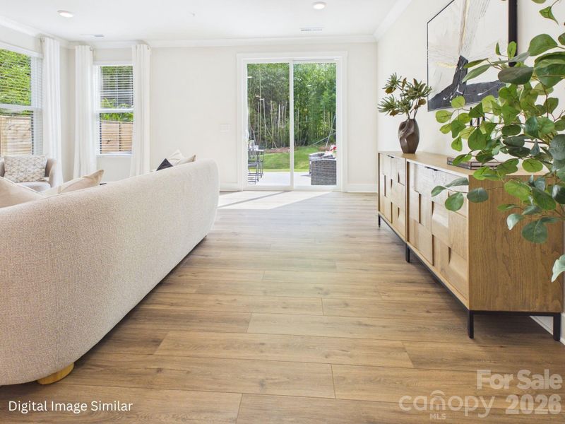 Furnished interior view inside a new home in , Charlotte (Image 5).