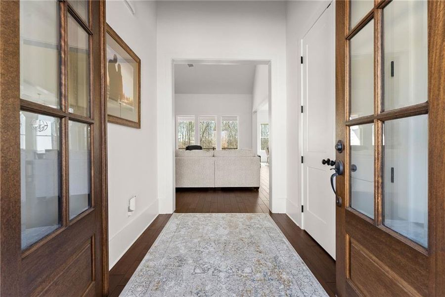 Furnished interior view inside a new home in , Cleveland (Image 49).