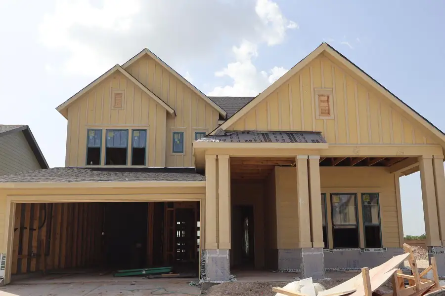In-progress construction of a new home in Bridgeland Central: Emerald Heights - Enclave Collection, Cypress, TX (Image 10).